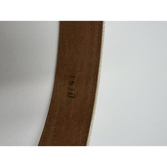 Carlisle White Belt with Gold Buckle - Picture 6 of 7